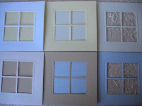 Neliöikkunakortti + Kuoret, Vaaleanpunainen