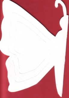 Perhoskortti + Kuoret 3kpl, Luonnonvalkoinen