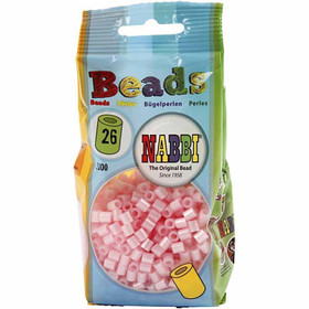 Nabbi- putkihelmet, helmiäisrosa, 1100kpl (32259)(26)