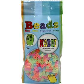 Nabbi- putkihelmet, neonvärit, 1100kpl lajitelma