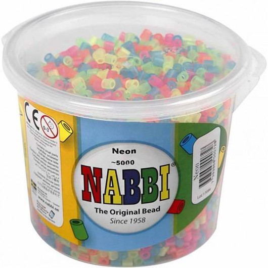 Nabbi- putkihelmet, neonvärit, 5000kpl lajitelma