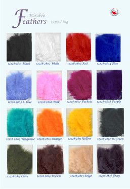 Marabou, höyhenet, 15kpl/pk