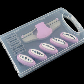 Vaihdettavakuvioinen boordilävistäjä, 5 erinlaista terää