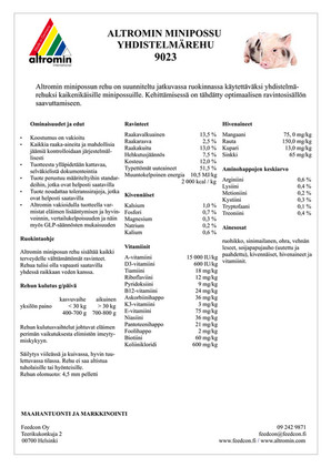 Altromin minipossun täysravinto 12,5 kg