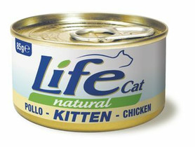 LifeCat, Kitten - Pentu, Kana, 24x85g, á 1,30€