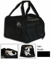 Kantolaukku Carseat musta 44x40x30cm