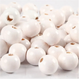 Puuhelmet, halk. 10mm, aukon koko 3mm, valkoinen, 20g/pkk, n70kpl