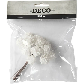 Muovikäpy, valkoinen, 12kpl, 1pkk