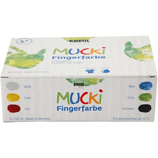 Sormiväri, värilajitelma, 6x150ml/pkk