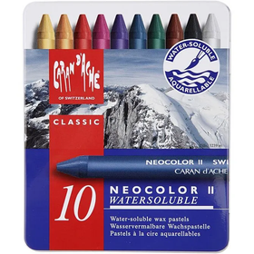 Caran d'Ache Neocolor II, värilajitelma, 10kpl/pkk