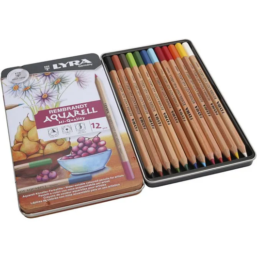 Lyra Rembrandt vesivärikynät, värilajitelma, 12kpl/pkk
