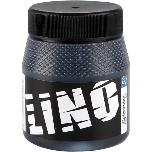 Linoväri, musta, 250ml