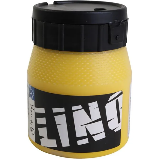 Linoväri, keltainen, 250ml