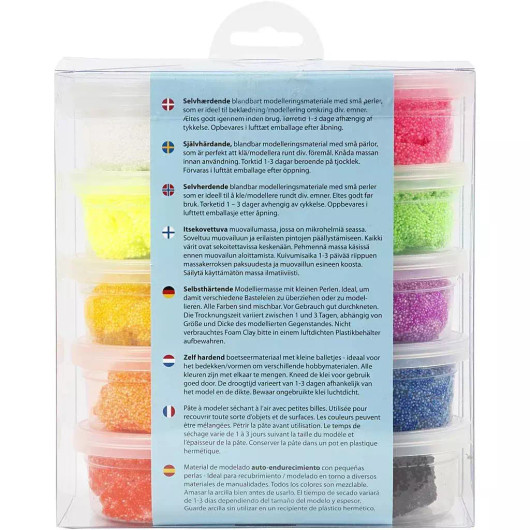 Foam Clay® Helmimassa, värilajitelma, 10x35g