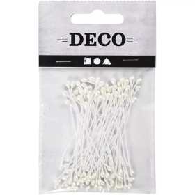 Kukkaheteet, helmiäisvalkoinen, 100kpl, 1pkk