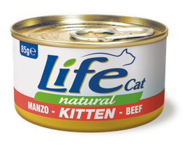 LifeCat, Kitten - Pentu, Nauta, 24x85g, á 1,30€ 