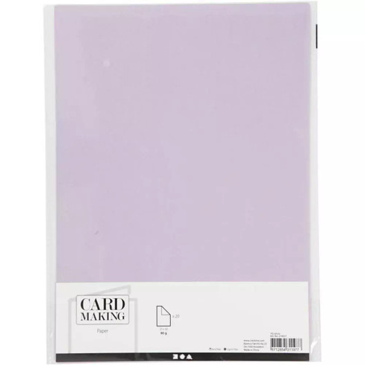 Paperi, A4, 80g, Vaaleanvioletti, 20kpl/pkk