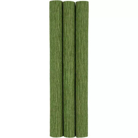 Kreppipaperi, 25x60cm, 105g, Keväänvihreä, 3 ark/pkk