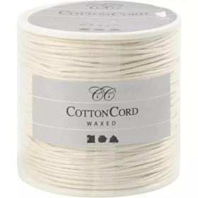 Puuvillanyöri, paksuus 1mm, luonnonvalkonen, 40m/ 1rll