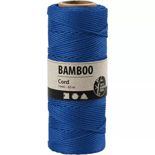 Bambulanka, paksuus 1mm, sininen, 65m/ 1rll