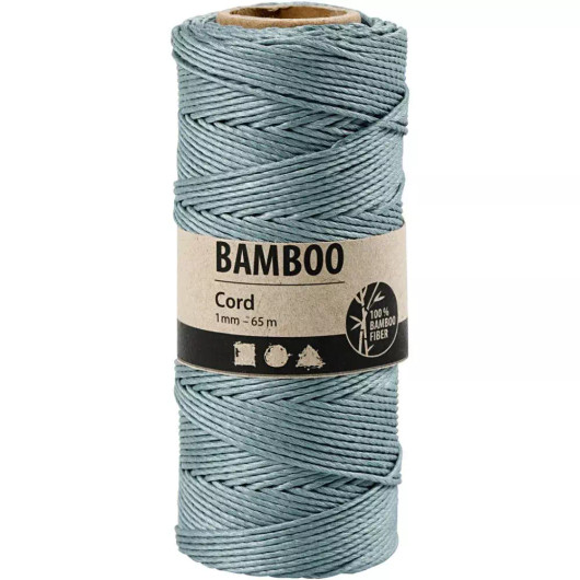 Bambulanka, paksuus 1mm, tumma turkoosi, 65m/ 1rll