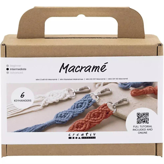Askartelusetti Mini Macramé, Avaimenperät, pkk