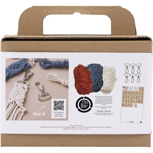 Askartelusetti Mini Macramé, Avaimenperät, pkk