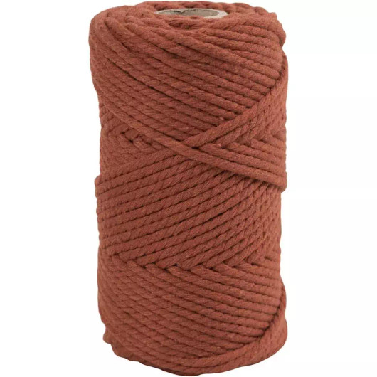 Makrameenyöri, Pituus 55m, halk. 4mm, polt. orange, 330g/rll