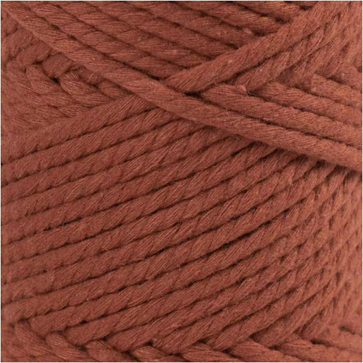 Makrameenyöri, Pituus 55m, halk. 4mm, polt. orange, 330g/rll
