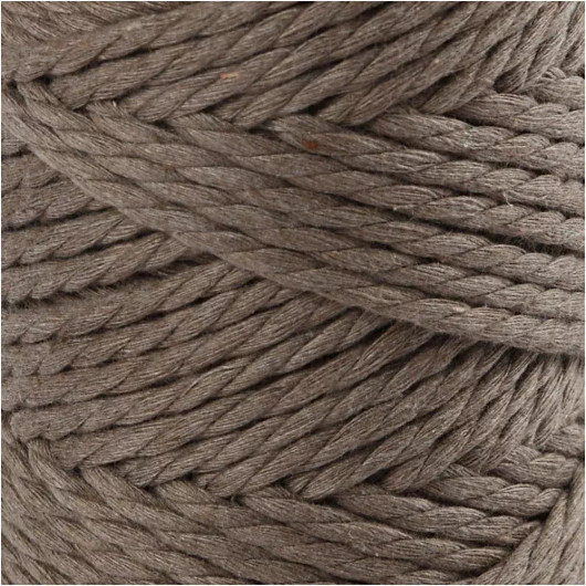 Makrameenyöri, Pituus 55m, halk. 4mm, vaaleanruskea, 330g/rll