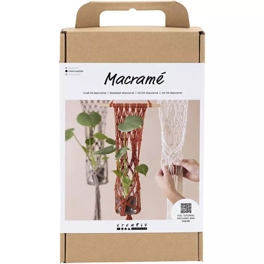 Askartelusetti Macramé, Kukka-amppeli
