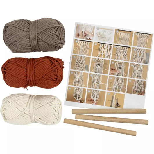Askartelusetti Macramé, Kukka-amppeli