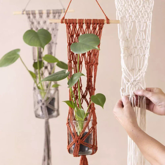 Askartelusetti Macramé, Kukka-amppeli