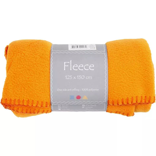 Fleece, Pit. 125cm, Lev: 150cm, 200g, oranssi, 1kpl