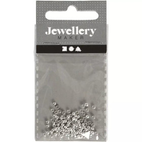 Lukitushelmi, halk. 2mm, hopeanväriset, 100kpl/pkk