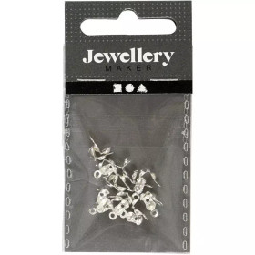 Solmusuojat, Pit. 8mm, halk. 3mm, hopeanväriset, 20kpl/pkk