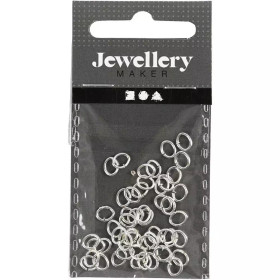 Välirengas, paksuus 0,7mm, hopeanväriset, 50kpl/pkk