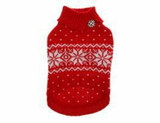 Snowflake Rhinestone Sweater, M, 25cm