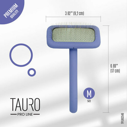 Tauro puinen harja M, 9.2 x 17cm, violetti