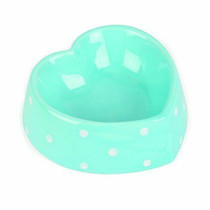 Ruokakuppi sydämen muotoinen sininen 300ml 15cm