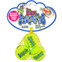 Air Kong Squeaker Tennis Ball XS (3kpl)