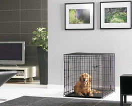 Koiran metallinen kuljetushäkki 107x72x79cm musta