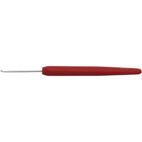 Virkkuukoukku, nro 2, Pit. 13,3cm, punainen