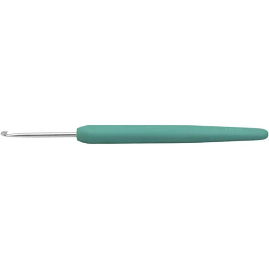 Virkkuukoukku, nro 2,5, Pit. 13,3cm, vihreä