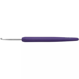 Virkkuukoukku, nro 3, Pit. 13,3cm, violetti