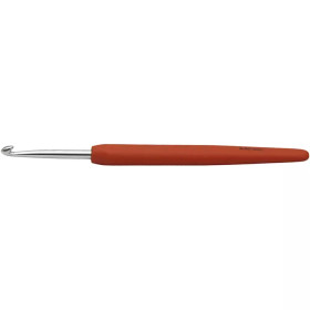 Virkkuukoukku, nro 4, Pit. 13,3cm, oranssi