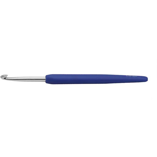 Virkkuukoukku, nro 4,5, Pit. 13,3cm, sininen