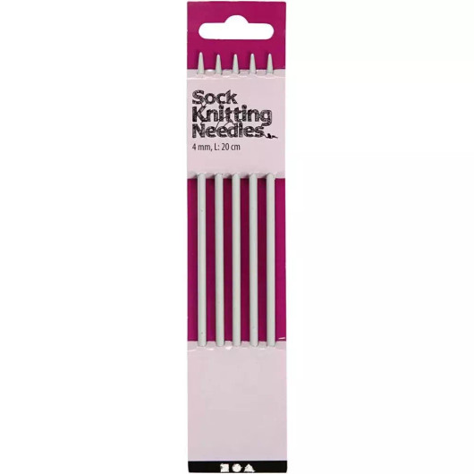 Sukkapuikot, nro 4, Pit. 20cm, 1set