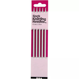 Sukkapuikot, nro 4,5, Pit. 20cm, 1set