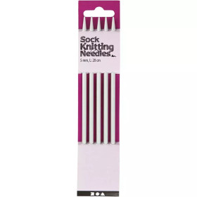 Sukkapuikot, nro 5, Pit. 20cm, 1 set